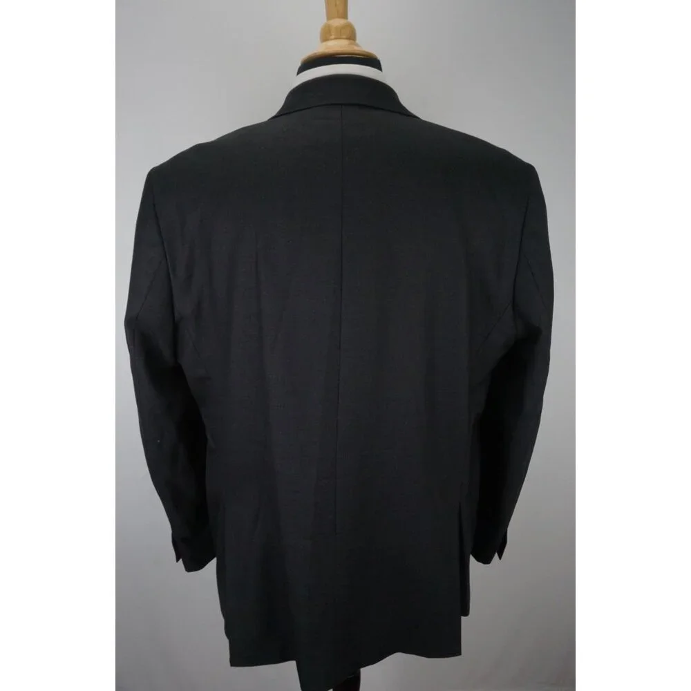 Unbranded Ermenegildo Zegna Cloth Solid Charcoal Gray Wool Sport Coat Jacket 46